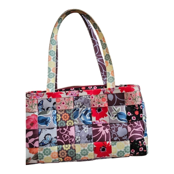 Rare HARVEYS Seatbelt Patchwork Boxy Satchel - Picture 16 of 16